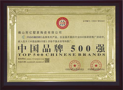 中国品牌500强